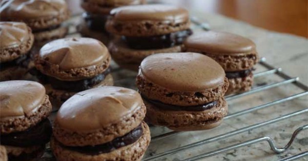 French Chocolate Macarons