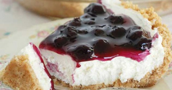No Bake Blueberry Cheesecake