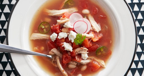 Quick chicken posole