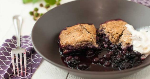 Blueberry-Blackberry Cobbler