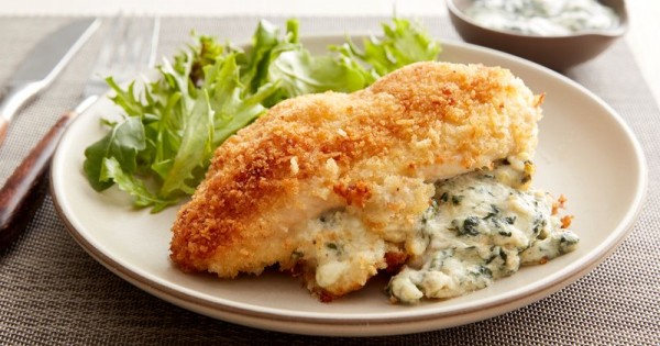 Spinach and Artichoke-Stuffed Chicken Breasts