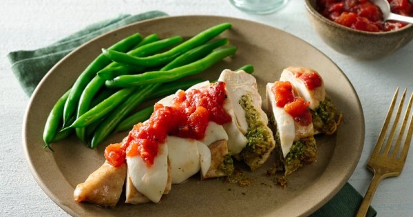 Pesto-Stuffed Chicken Breasts