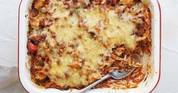 Bacon and Beef Pasta Bake