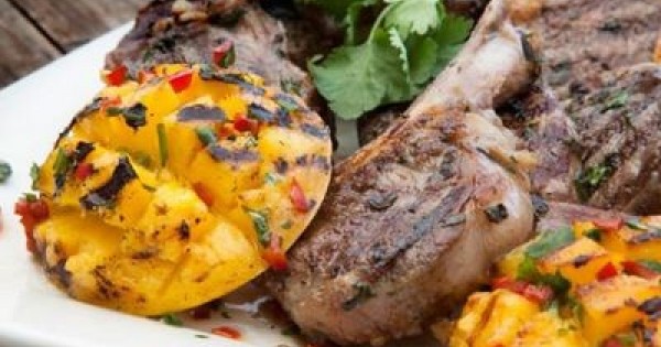 BBQ Mango Cheeks with Lamb