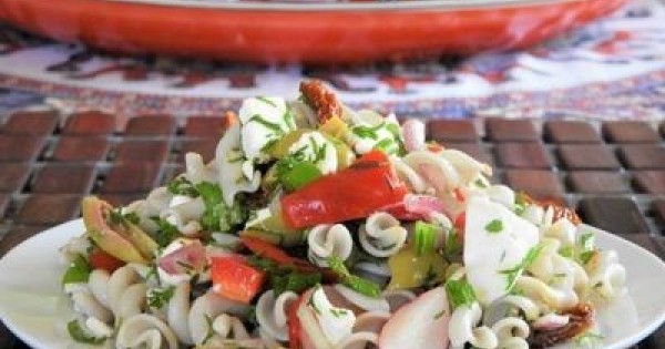 Ange's Gluten-Free Spring Pasta and Fetta Salad