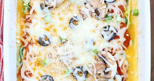 Zoodle Pizza Casserole