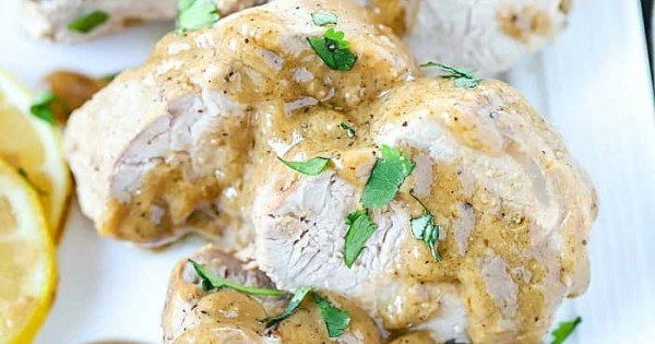 Baked Pork Tenderloin with Marinade Sauce