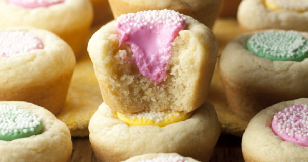 Melty Mint Sugar Cookie Cups