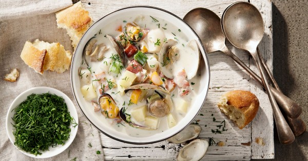 East coast seafood chowder