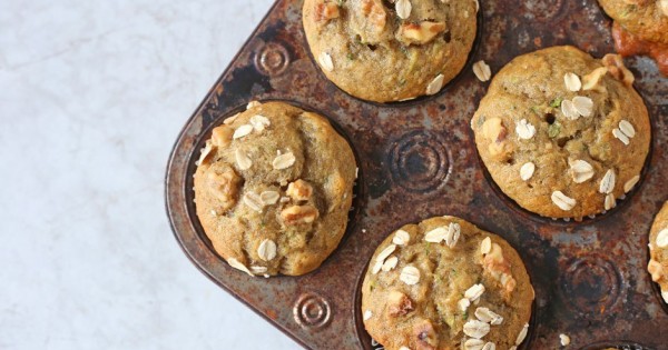 Banana and Zucchini Muffins