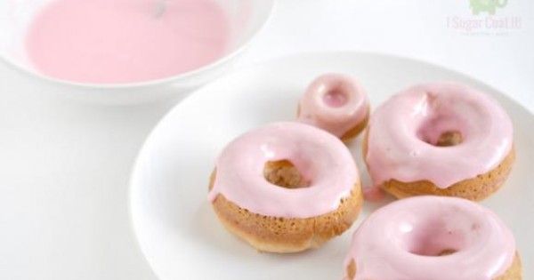 Strawberry-Glazed Doughnuts