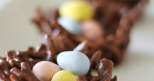 No-Bake Chocolate Egg Nest Cookies