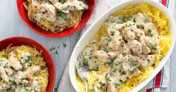Creamy Spaghetti Squash Carbonara