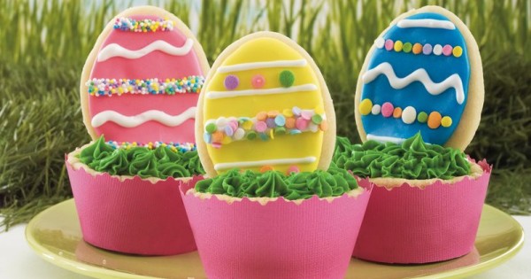 Easter Egg Cookie Cups