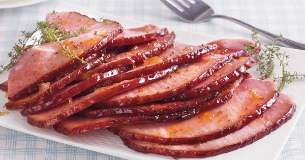 Riesling Peach Glazed Ham