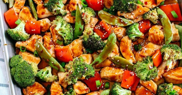 Sheet Pan Sesame Chicken and Veggies
