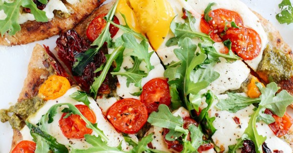 Pesto Flatbread Pizzas