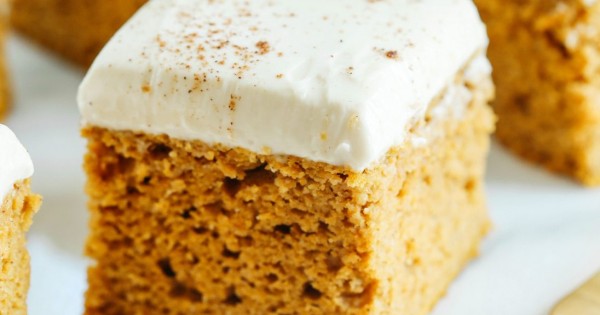 Pumpkin Bars with Cream Cheese Frosting