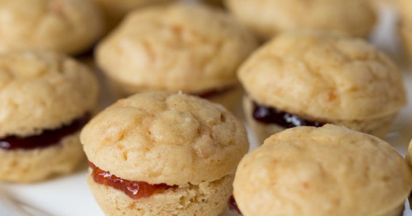 PB&J Mini Muffin Sandwiches