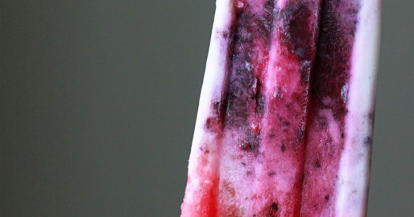 Coconut Berry Firecracker Ice Pops