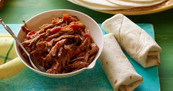 Warm Picnic Burritos ("Burritos De Machaca")