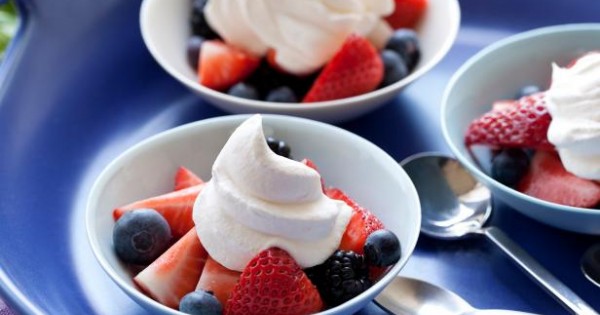 Red, White, and Blue Fruit Cups