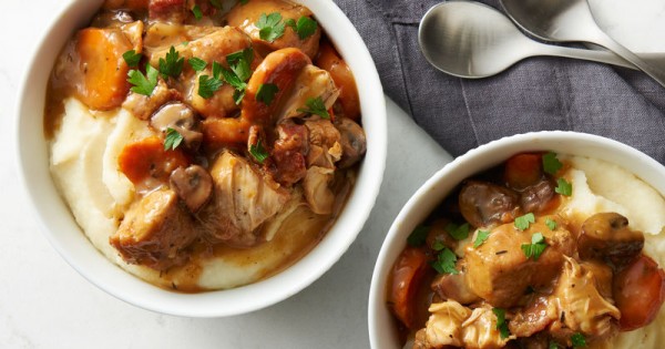 Slow-Cooker Chicken Burgundy Stew
