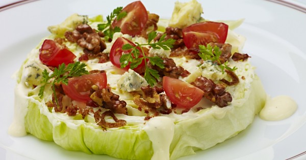 Iceberg Wedge Salad with Blue Cheese