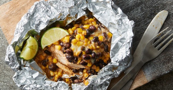 Southwest Pork Chop Foil Packs