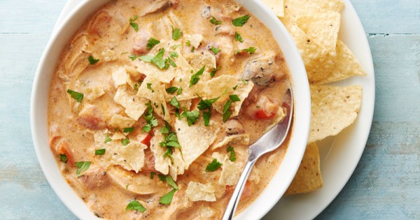 Slow-Cooker King Ranch Chicken Soup