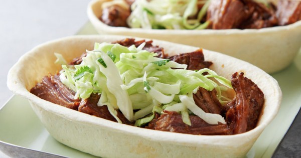 Slow-Cooker Sweet and Spicy Barbacoa Tacos with Creamy Lime Slaw