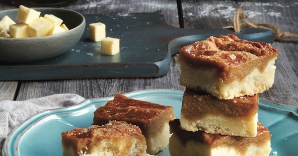 Maple syrup butter tart squares