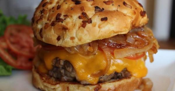 3 Cheese Stuffed Ranch Burgers