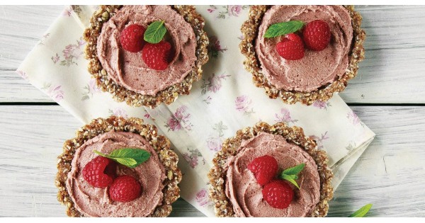 Mini Raspberry and Coconut Cream Tarts