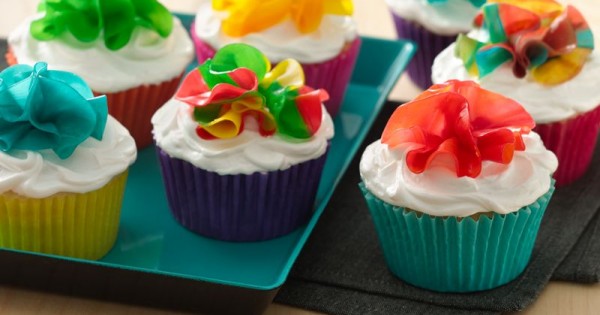 Fruity Flower Cupcakes