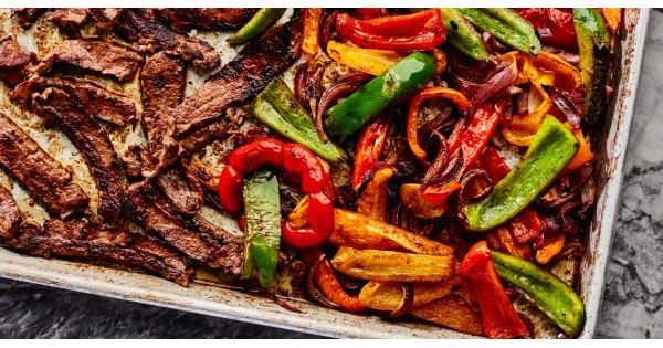 Sheet-Pan Steak Fajitas
