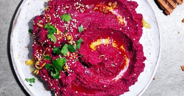 Beetroot Dip with Sourdough Toast