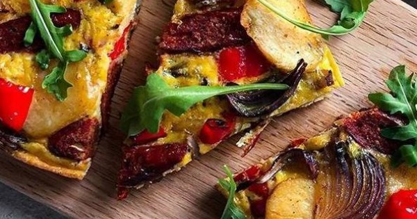 Veggie Spanish-style chorizo omelette