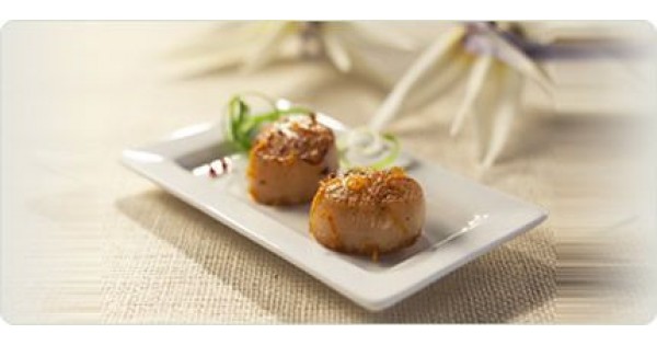 Molasses and Soy Glazed Scallops