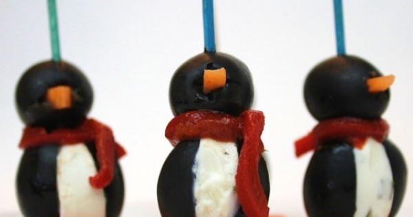 Cream Cheese Penguins