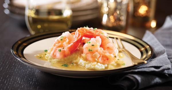 Shrimp with White Chocolate Sauce