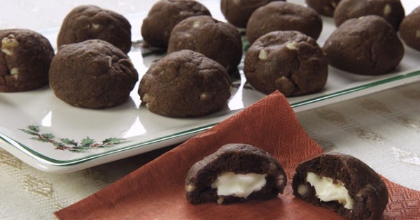 Holiday Chocolate Bon Bon Cookies