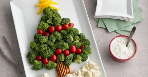 Christmas Tree Vegetable Platter
