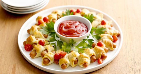 Crescent Dog Pull-Apart Wreath