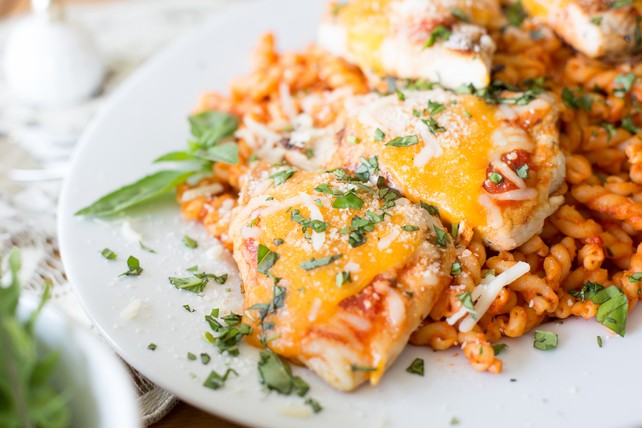Easy Grilled Chicken &amp; Pasta Parmesan Dinner-image