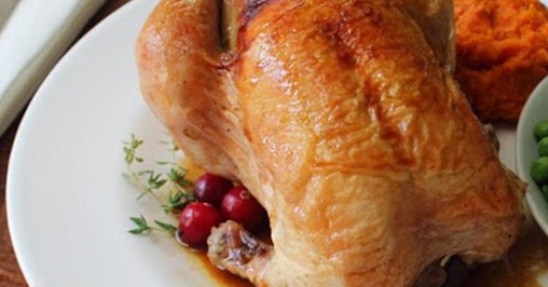 Cranberry Stuffed Game Hens