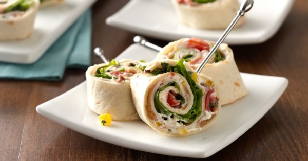 Turkey Club Tortilla Roll-Ups