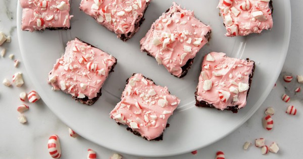 Frosted Peppermint Brownies