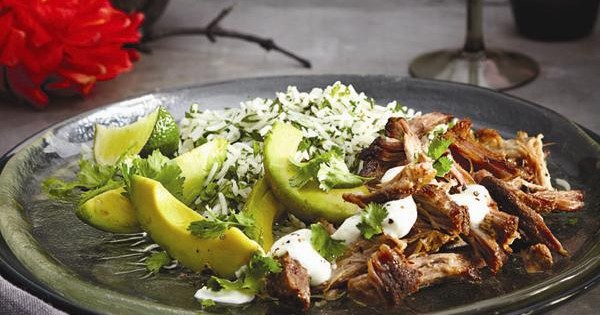 Juicy pork carnitas