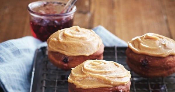 Peanut butter and jelly doughnuts